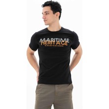 Ar-ma Erkek Slim Fit Bisiklet Yaka Tişört Y25344452201