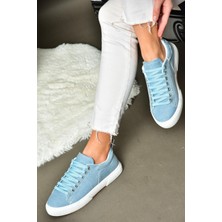 Fox Shoes P404008210 Mavi Kot Kumaş Kadın Spor Ayakkabı Sneakers