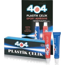 404 Plastik Çelik Epoksi Yapıştırıcı Çift Karışımlı 41 gr Ikiz Tüp