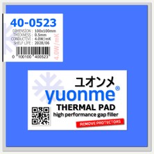 Yuonme Termal Ped / Thermal Pad 0.5mm 4.0W/MK 100X100MM 40-0523