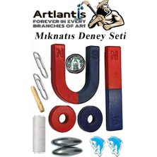 Artlantis Mıknatıs Seti 1 Paket Deney Malzemesi Okul Projeleri Için Manyetik Pusula Deney Oyun Seti Eğitici