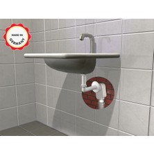 Dallmer Yer Kazandıran Lavabo Sifonu 300 Ks, Beyaz - Alman Kalitesi Sıva Altı Ankastre Koku Önleyici Giderici Kolay Temizlenir Lavabo Sifonu Gideri