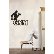 Ensa Design  Fitness Gym Ahşap Duvar Dekoru-Spor Salonu Dekoru 50X40