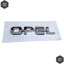 Çakır Grup Opel Arka Bagaj Kapağı Opel Yazısı Krom Opel Vectra B, Astra G, Zafira A, Tigra A, Corsa B