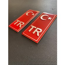 OEM Tr Plaka Stıcker 2'li - Türkiye Plaka Stıcker - Türkiye Plakalık Stickeri