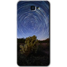 Gramaphone Galaxy J7 Prime Kılıf Hd Desen Baskılı Arka Kapak + Kırılmaz Cam - Eclipse Sky