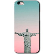 Gramaphone Apple iPhone 6s Plus Kılıf Hd Desen Baskılı Arka Kapak + Kırılmaz Cam - Rio