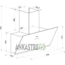 Silverline CS5343B01 - 3457 Soho 60 Siyah Cam Ankastre Set