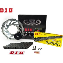 Sunstar Zincir Dişli Seti Aprılıa Dorsoduro (1200 Cc) (20112013) Zincir : DID525VX3 (ÇELIK)110 Dişli: Jt (17T) (40T) Aprılıa Dorsoduro 1200CC (Ön Dişli Sayısı Orijinal+1) 201120122013