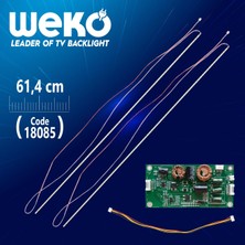 Vestel 55 Universal E-Led 72 Ledli (7020) 614MM 360-450MA 72-75V Çift Led+Sürücü+Kablo Takım (WK-1372)