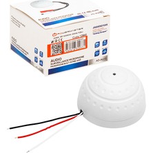 Powermaster AD-AU10 Dome Tip Kamera Mikrofonu (9V-12VDC**5M2-150M2)