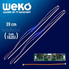 Vestel 39,5 Universal E-Led 42 Ledli (7020) 390MM 360-450MA 48-51V Çift Led+Sürücü+Kablo Takım (WK-0366)