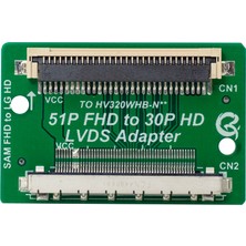 LCD PANEL FLEXİ REPAİR KART 51P FHD TO 30P HD LVDS TO FPC SAM FHD TO LG HD QK0807B
