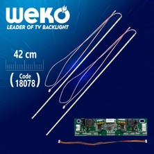 Vestel 32 Universal E-Led 60 Ledli (4014) 350MM 360-450MA 45-48V Çift Led+Sürücü+Kablo Takım