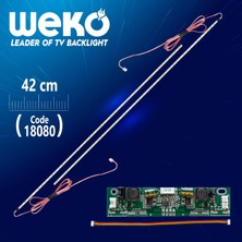 Vestel 37 Universal E-Led 48 Ledli (7020) 420MM 360-450MA 48-51V Çift Led+Sürücü+Kablo Takım (WK-1367)