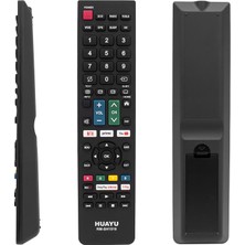 Huayu Kl RM-SH1516 Sharp Netflıx-Youtube-Prime Vıdeo Tuşlu Unıversal LCD LED Tv Kumanda