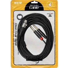 MAGİCVOİCE LD369A CANON ERKEK + 6.3 MM MONO ERKEK 10 METRE KABLO