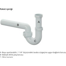 Dallmer koku önleyici evye sifonu 100/0, 1 1/4'', DN40, süzgeçsiz, koku yapmaz, kolay uygulanır, her yöne dönebilen mafsallı 40'lık çıkış borulu