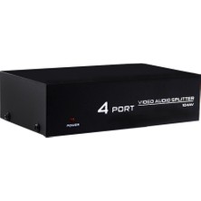 Powermaster PM-4831 4 Port Vıdeo Audıo Splıtter Dağıtıcı