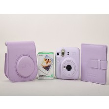 Fujifilm Instax Mini 12 Mor Fotoğraf Makinesi ve Albümlü Çantalı Hediye Seti 88