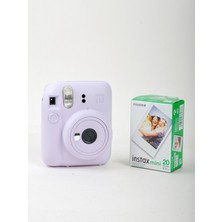 Fujifilm Instax Mini 12 Mor Fotoğraf Makinesi ve Albümlü Çantalı Hediye Seti 88