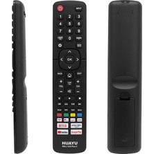 Huayu RM-L1335 Plus2 Hısense Netflıx-Prime-Youtube-Rakuten-Google Play-Vudu Tuşlu LCD LED Tv Kumandası