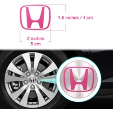 Ipg Honda Accord Civic Element Crv Crz Jdm Için Jant Logosu Sticker Set (Logo :2 Inch (5cm) / Jant Kapak Çapı: 2.25 Inch) (Açıklamayı Okuyunuz)