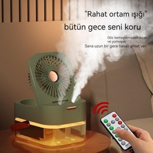 Maskot USB Gece Lambası Çift Sprey Nemlendirme Güçlü Rüzgar Soğutma Fanı (Yurt Dışından)