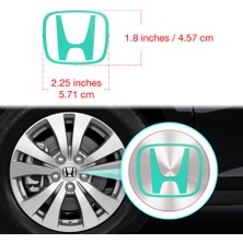 Ipg Honda Accord Civic Crv Crz Ridgeline Odyssey Için Jant Logosu Sticker Set (Logo :2.25 Inch (5.71 Cm) / Jant Kapak Çapı: 2.75 Inch) (Açıklamayı Okuyunuz)