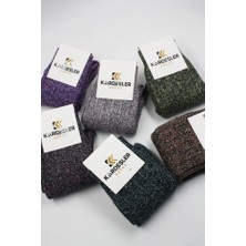 Erkek Kışlık Çok Renkli Soket Çorap 6'lı Paket
