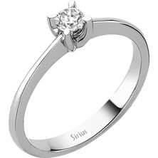 Sirius Pırlanta G Renk 0,19 Karat Pırlanta Tektaş Yüzük 0417R0148