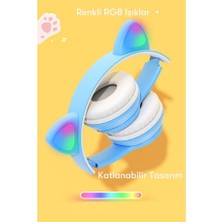 Peeq P47M Kablosuz Bluetooth Katlanabilir Kedi Kulaklık