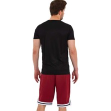 Adams Erkek Polyester Beyaz Şeritli  Basketbol Şort
