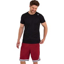 Adams Erkek Polyester Beyaz Şeritli  Basketbol Şort
