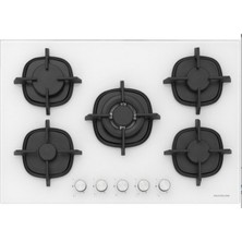 Silverline BO6502W02 - CS5364W01 - 3457 Soho 80 Beyaz Cam Ankastre Set