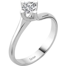 Sirius Pırlanta G Renk 0,49 Karat Pırlanta Tektaş Yüzük 0417R0154