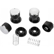 Siemens Uyumlu Ankastre Set Üstü Ocak Düğme Takımı 4 Lü Siyah ( Yaylı Model )