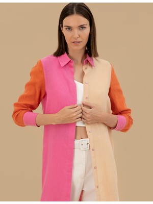 Pierre Cardin Kadın Pembe Comfort Fit Tunik 50269350-VR167