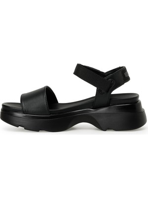 Nine West Nuyt 3fx Siyah Kadın Kalın Taban Sandalet