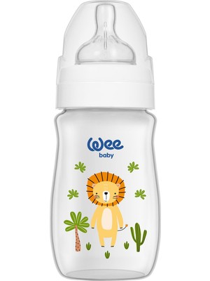 Wee Baby Safari Biberon 250 ml Turuncu Aslan