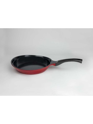 Primanova Bordain Alüminyum Kızartma Tavası 24 cm Kırmızı