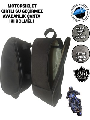 Sevbags Su Geçirmez Motorsiklet Yan Avadanlık Çantaları İki Bölmeli Dayanıklı Malzeme