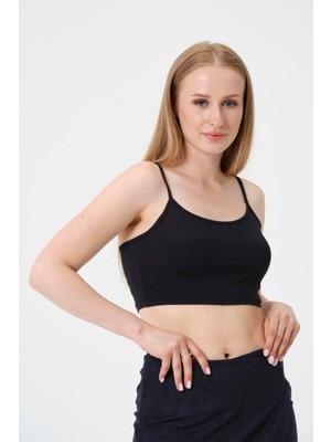 Rich Kadın Kısa Crop Askılı Krop