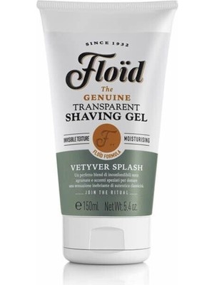 Floid Vetyver Splash Şeffaf Tıraş Jeli 150 ml Nemlendirici Özellikli Ferah Koku