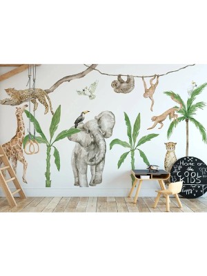 Kt Grup Oasis Safari Muhteşem Hayvanlar 3xl Duvar Sticker Seti