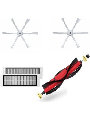Roborock S5 Max S50/S55/S5 Uyumlu 6 Kollu Yan Fırça Seti 5 Parça