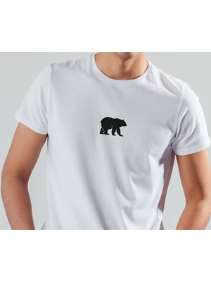 Prospettiva Erkek Beyaz Ayı / Bear Symbol T-Shırt