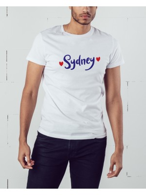 Prospettiva Erkek Beyaz Sydney / Sıdney Symbol T-Shırt