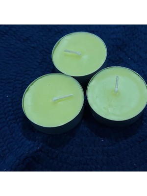 Tealight Mum Maxi Boy Soya Parafinli Narenciye Kokulu Sarı 50 Adet