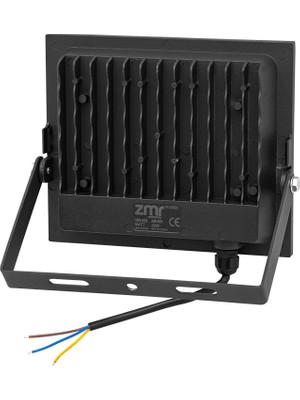 ZMR 50 WATT - 220 VOLT 6500K IP66 150* IŞIK AÇISI SİYAH SLİM KASA LED PROJEKTÖR